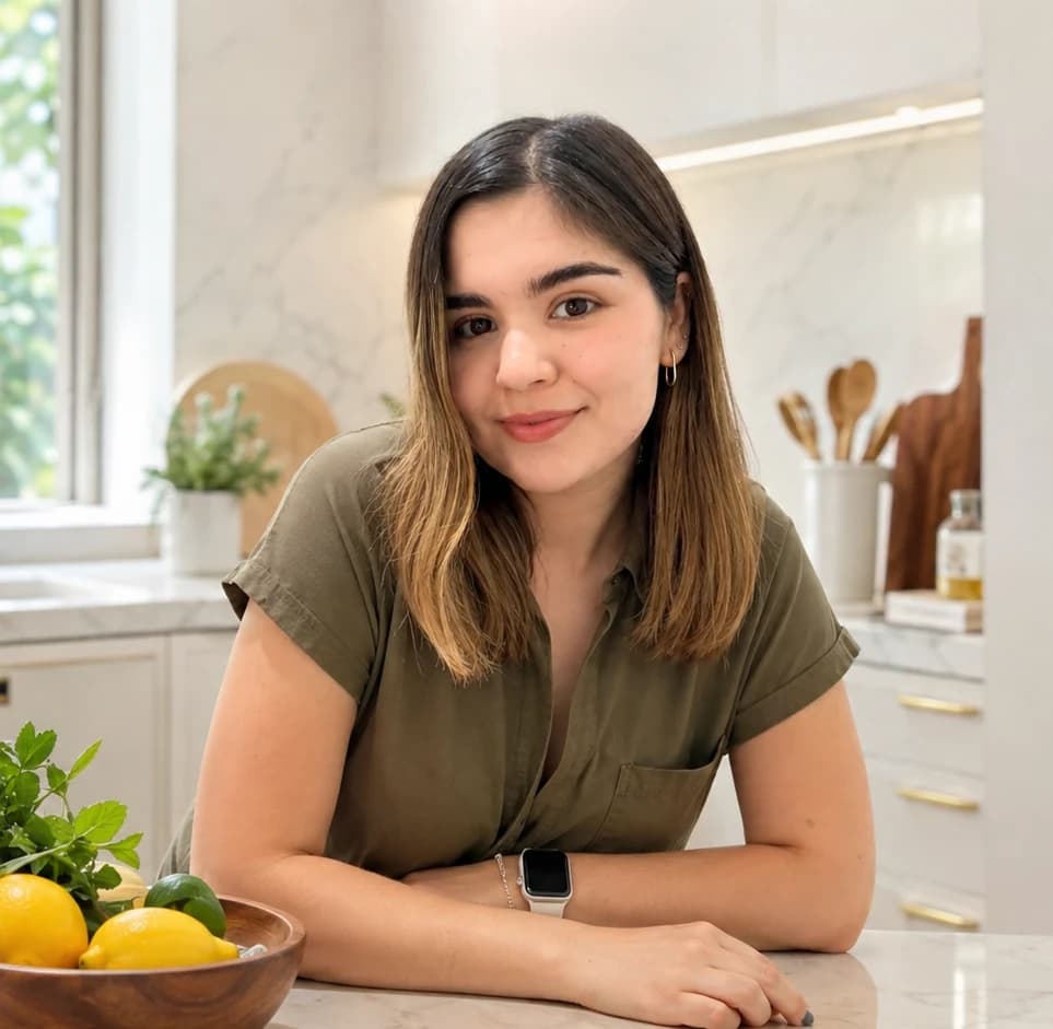 Camila Marcos en su cocina